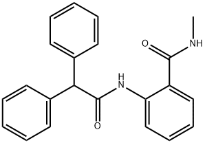 2-[(2,2-diphenylacetyl)amino]-N-methylbenzamide Struktur