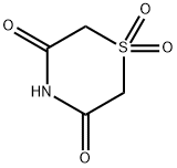 1,1-Dioxide-3,5-thiomorpholinedione Struktur