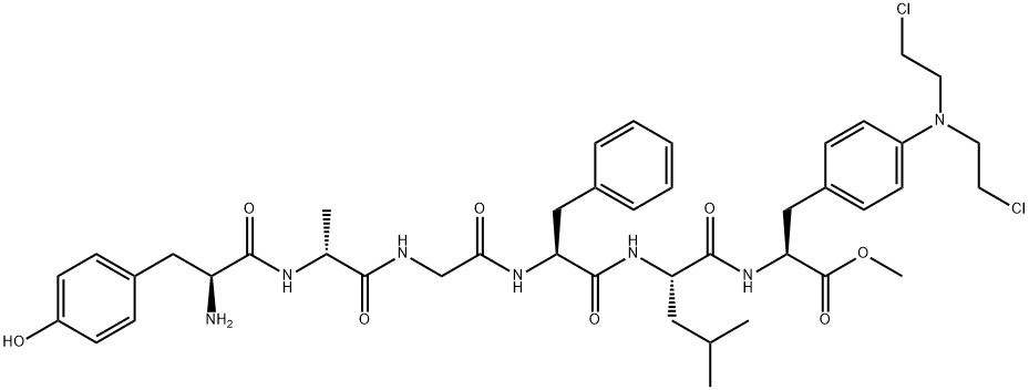 enkephalin-Leu, Ala(2)-melphalan methyl ester- Struktur