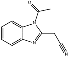 1H-Benzimidazole-2-acetonitrile,1-acetyl-(9CI) Struktur