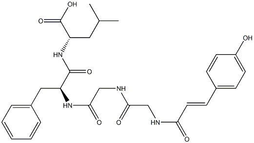 enkephalin-Leu, 4-hydroxycinnamoyl(1)- Struktur