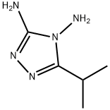 4H-1,2,4-Triazole-3,4-diamine,5-(1-methylethyl)-(9CI) Struktur