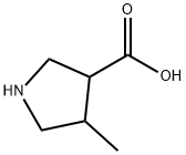 4-Methylpyrrolidine-3-carboxylic acid Struktur