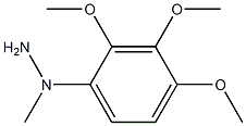 1-(2,3,4-trimethoxybenzyl)hydrazine Struktur