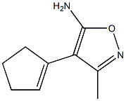 5-Isoxazolamine,4-(1-cyclopenten-1-yl)-3-methyl-(9CI) Struktur