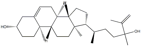 [24ξ,(+)]-5,25-Ergostadiene-3β,24-diol Struktur