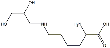 N(6)-(2,3-dihydroxypropyl)lysine Struktur