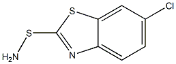 2-Benzothiazolesulfenamide,6-chloro-(9CI) Struktur