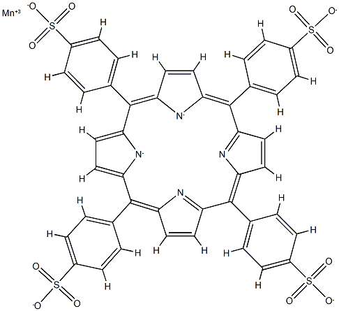 manganese(III)tetraphenylporphine sulfonate Struktur