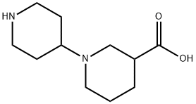 1,4'-bipiperidine-3-carboxylic acid(SALTDATA: 2HCl) Struktur