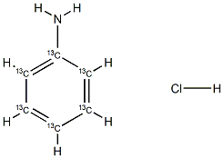 Aniline-13C6  hydrochloride Struktur