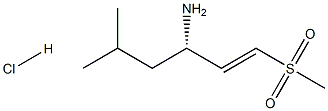 Methyl (E)-(3S)-3-amino-5-methylhex-1-enyl sulfone hydrochloride Struktur