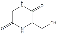 2,5-Piperazinedione, 3-(hydroxymethyl)- (6CI,7CI,9CI) Struktur