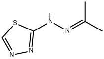 -delta-2-1,3,4-Thiadiazolin-5-one,  azine  with  acetone  (7CI) Struktur