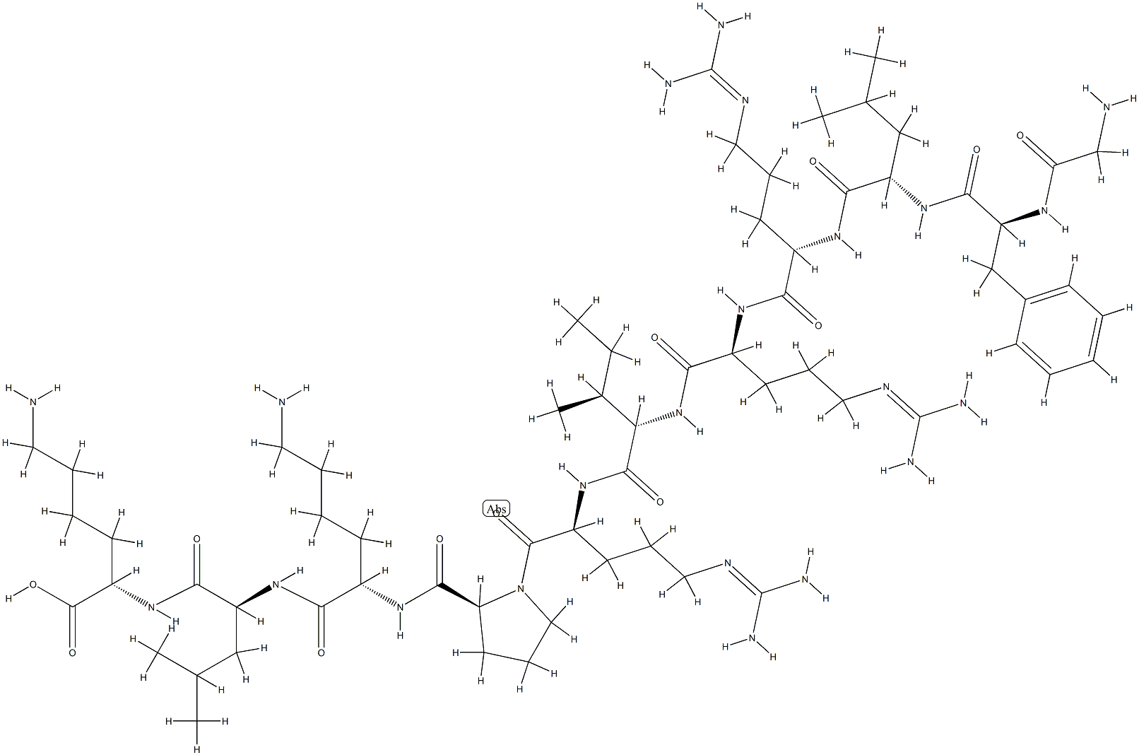 dynorphin (3-13) Struktur