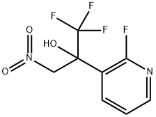 3-PyridineMethanol,2-fluoro-α-(nitroMethyl)-α-(trifluoroMethyl)- Struktur