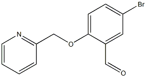 5-bromo-2-(2-pyridinylmethoxy)benzaldehyde Struktur