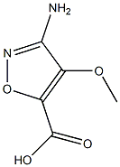 5-Isoxazolecarboxylicacid,3-amino-4-methoxy-(7CI,9CI) Struktur