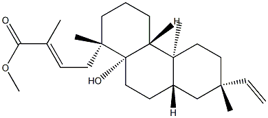 (E)-2-Methyl-2-butenoic acid [(1S,4aβ,8aβ)-7α-ethenyltetradecahydro-10aα-hydroxy-1,4bα,7-trimethylphenanthren-1α-yl]methyl ester Struktur