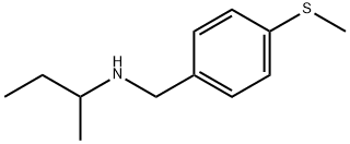 butan-2-yl({[4-(methylsulfanyl)phenyl]methyl})amine Struktur