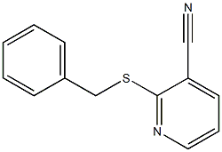 2-(benzylsulfanyl)pyridine-3-carbonitrile Struktur