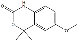 2H-3,1-Benzoxazin-2-one,1,4-dihydro-6-methoxy-4,4-dimethyl-(9CI) Struktur