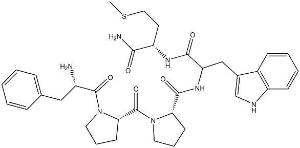 Met(5)-pentatryptophyllin-5-amide Struktur