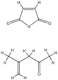 4-methyl-2-pentenoyl maleic anhydride copolymer Struktur