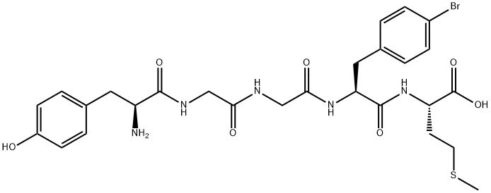 enkephalin-Met, 4'-bromo-Phe(4)- Struktur