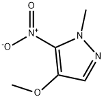 1H-Pyrazole, 4-methoxy-1-methyl-5-nitro- Struktur