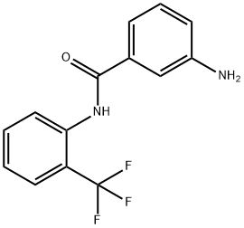 3-amino-N-[2-(trifluoromethyl)phenyl]benzamide Struktur