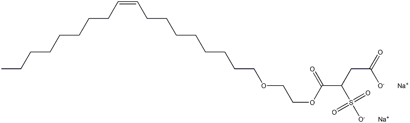 DISODIUM OLETH-3 SULFOSUCCINATE Struktur