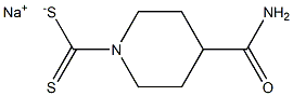 SODIUM4-CARBOXYAMIDOPIPERIDINE-N-DITHIOCARBAMATE Struktur