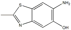 5-Benzothiazolol,6-amino-2-methyl-(7CI) Struktur