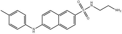 2-4-toluidinylnaphthalene-6-(N-beta-ethylamine)sulfonamide Struktur