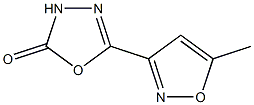 -delta-2-1,3,4-Oxadiazolin-5-one,2-(5-methyl-3-isoxazolyl)-(7CI) Struktur