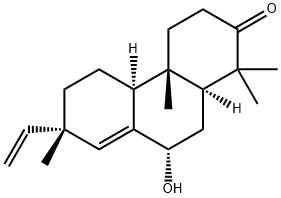 (4aS)-7β-Ethenyl-3,4,4a,4bβ,5,6,7,9,10,10aβ-decahydro-9β-hydroxy-1,1,4aα,7-tetramethyl-2(1H)-phenanthrenone Struktur