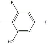 3,5-difluoro-2-methylphenol Struktur