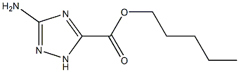 s-Triazole-3-carboxylic acid, 5-amino-, pentyl ester (6CI,7CI) Struktur