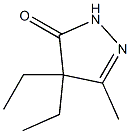 2-Pyrazolin-5-one,  4,4-diethyl-3-methyl-  (6CI,7CI) Struktur