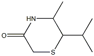 3-Thiomorpholinone,6-isopropyl-5-methyl-(7CI) Struktur