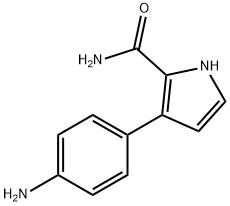 1H-Pyrrole-2-carboxamide,3-(4-aminophenyl)-(9CI) Struktur