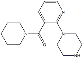 1-3-(Piperidin-1-ylcarbonyl)pyridin-2-ylüpiperazine Struktur