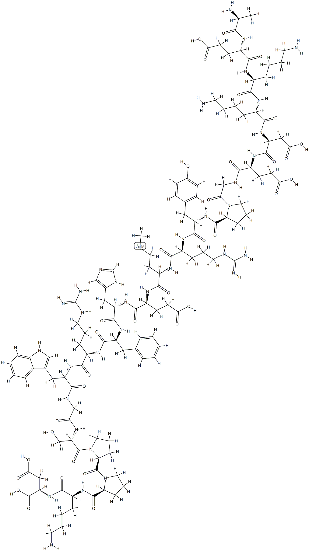 beta-melanotrophin Struktur