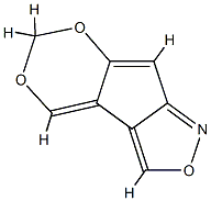 [1,3]Dioxino[5,4:3,4]cyclopent[1,2-c]isoxazole(9CI) Struktur