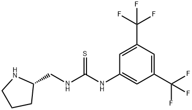 N-[3,5-bis(trifluoroMethyl)phenyl]-N'-[(2S)-2-pyrrolidinylMethyl]- Thiourea Struktur