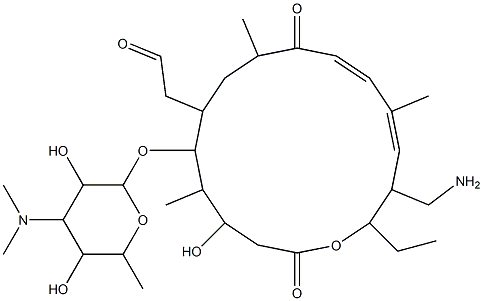 23-amino-O-mycaminosyltylonolide Struktur