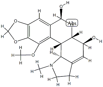 11-Methoxy-1-methyl-9,10-[methylenebis(oxy)]lycorenan-5α,7α-diol Struktur