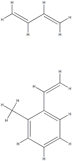 Benzene, ethenylmethyl-, polymer with 1,3-butadiene Struktur