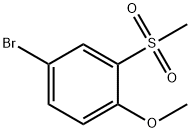 4-broMo-1-Methoxy-2-(Methylsulfonyl)benzene Struktur